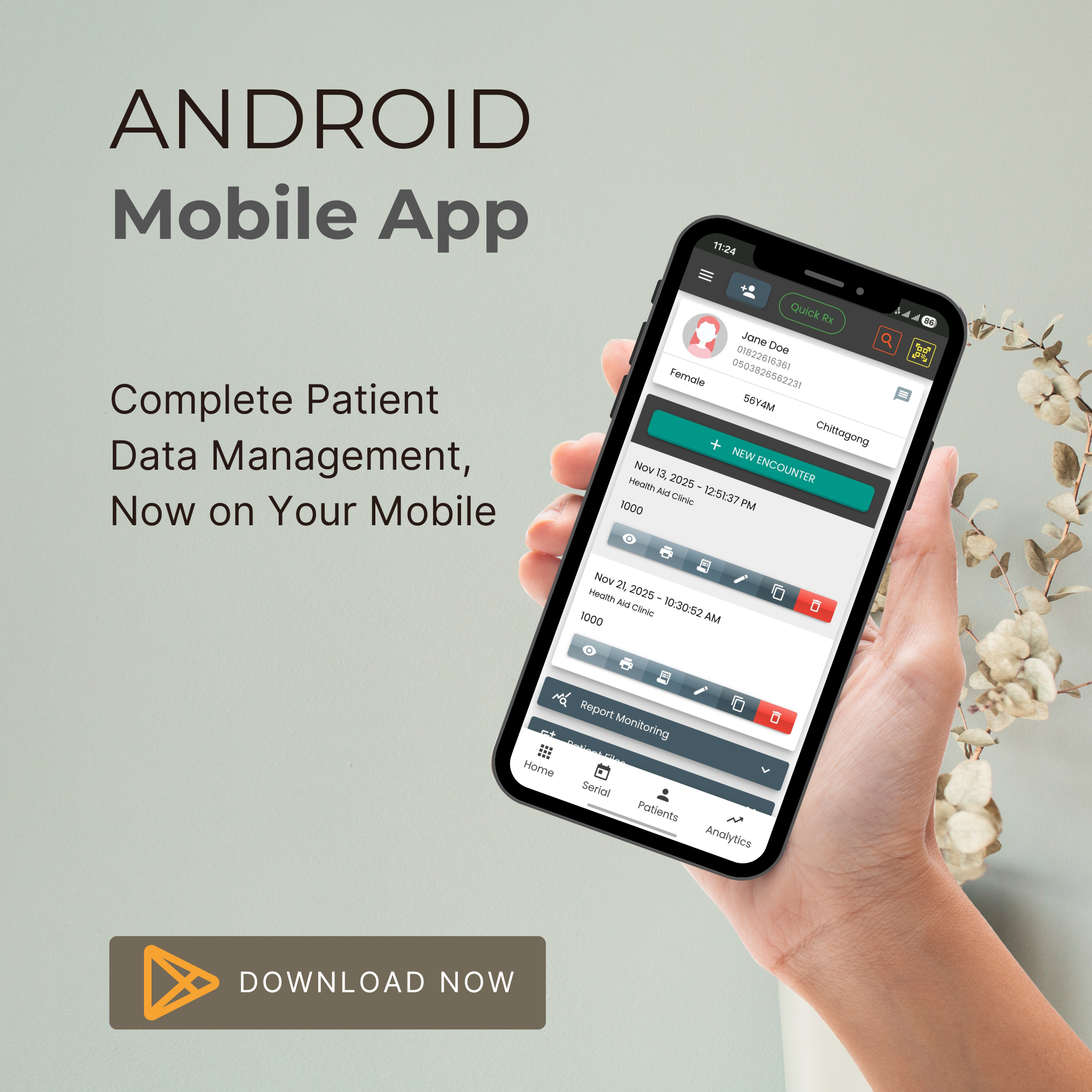 ProtonEMR Mobile App Screenshot